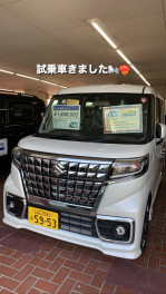 スペーシアカスタムの試乗車が入庫しました(^^♪（山口市・防府市・山陽小野田市・下関市・周南市）